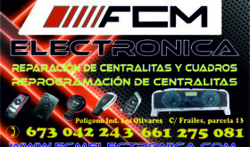 FCM Reprogramaciones de centralitas y cuadros de coche